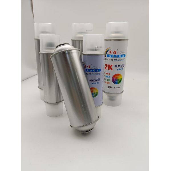 2K 450ML 550ML 260ML Round Tin Aerosol Can Spray Paint Seal Tinplate Metal For Industrial Use Chemical