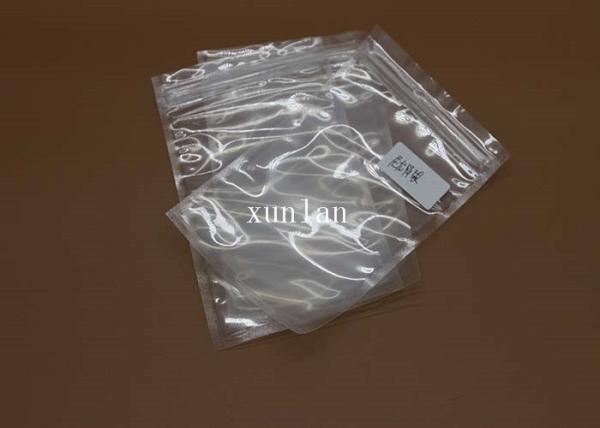 Crystal 0.08 - 0.1 Mm Vacuum Pouch Bags Waterproof With 2 Sealing Sides