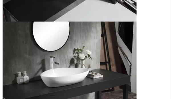 Square Ceramic Artificial Wash Basin Ceramic Countertop Wash Basin