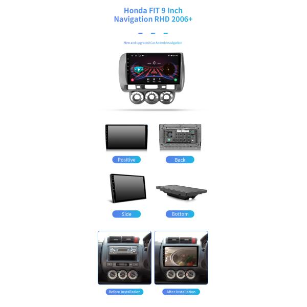 Для навигации автомобиля автомобиля MP5 Bluetooth музыки ПРИГОНКИ RHD 2006+ Wifi 4G Honda онлайн