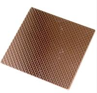 Lámina de acero inoxidable con relieve de espejo en oro rosa para decoración