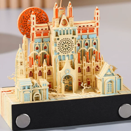3D Paper Sculpture Memo Pad Block For Creative Desktop Decoration