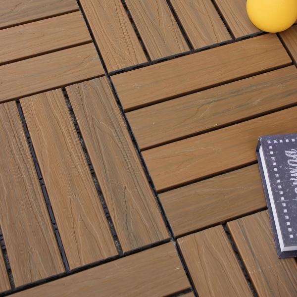 Дий пол Wpc наружные крыльцо плитки покрытия деревянные пластиковые композитные плитки