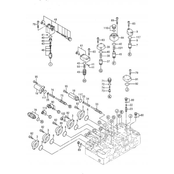 Модулирующая лампа Belparts на основное управляющее воздействие 625137 экскаватора Хитачи ZX350LC-3