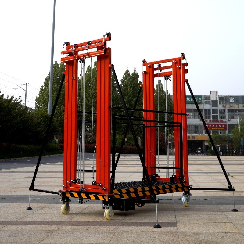 Electric Scaffold Lift Platform 2-6m | Portable Mobile Scaffolding for Painting