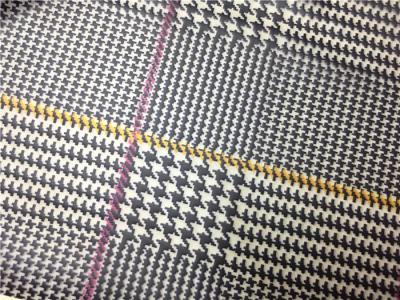 Red / Yellow Lines Printed Printed Leather 0.15mm - 0.20mm Abrasion Resistant