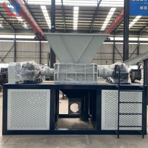 Double Shaft Shredder for PP PE PET Plastic Film Pipe Drum Recycling