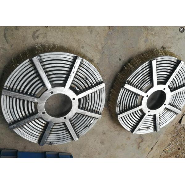 400mm Diameter Stainless Steel Crimped Wire Spiral Wound Cup Brushes For Wire Processing