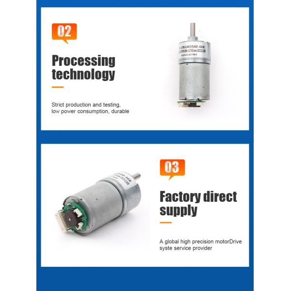 Futeng Factory Wholesale DC Gear Motor 12V 24V  37MM High Torque Robot Motor