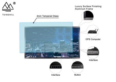 IPS LCD Interactive Digital Blackboard 55 Inch Touch Screen Black Board