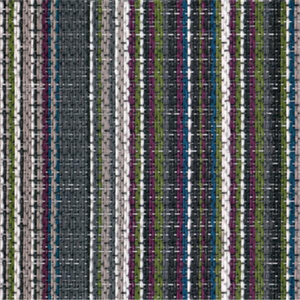 Multi Stripe Rectangle Woven Vinyl Flooring , Indoor PVC Woven Vinyl Tile