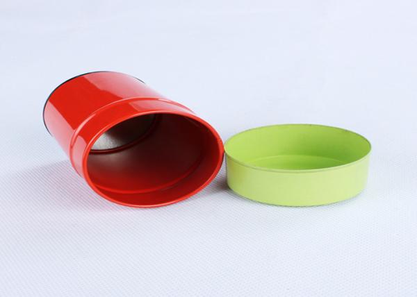 0.23 MM Tinplate Metal Type Custom Printed Mini Round Tin Container With Cap