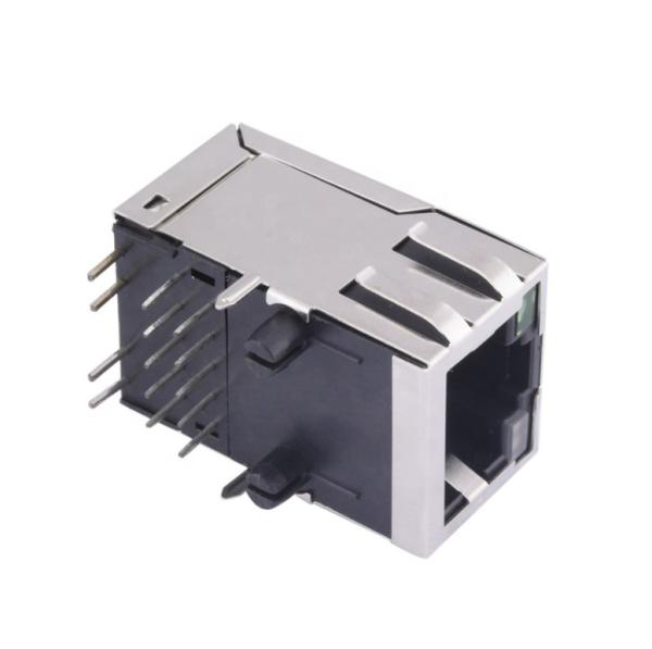1000M Tab UP 10P 10C 90 Degree Rj45 Magnetic Jack Connector