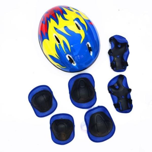 Cheap Kids Helmet Adjustable with Sports Protective Gear 7pcs Set Skating Scooter