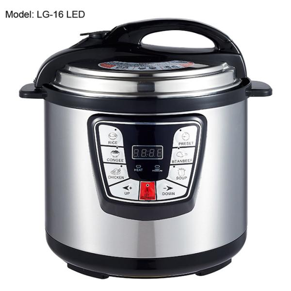 Adjustable 6L Digital Pressure Cooker , Kitchen Pressure Cooker Progrommable