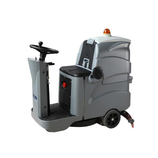 Battery 175rpm PE 75L Tank Ride On Floor Scrubber