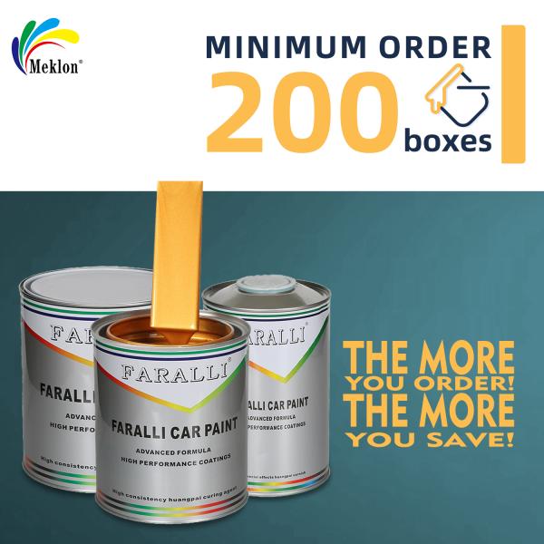 Environmentally Friendly Golden Car Paint With Original Factory Grade Color Matching And Scratch Resistance