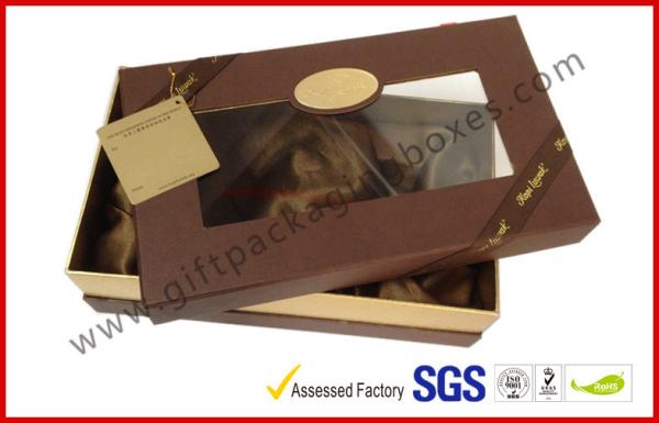 Clear Windows Chocolate Packaging Boxes , Special Cake Gift Box