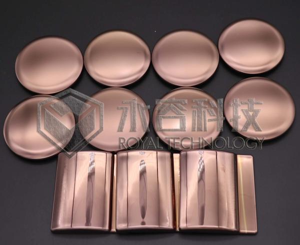 Máquina de revestimento PVD de aço inoxidável, revestimento de arco catódico, ouro rosa, decorações de cobre PVD