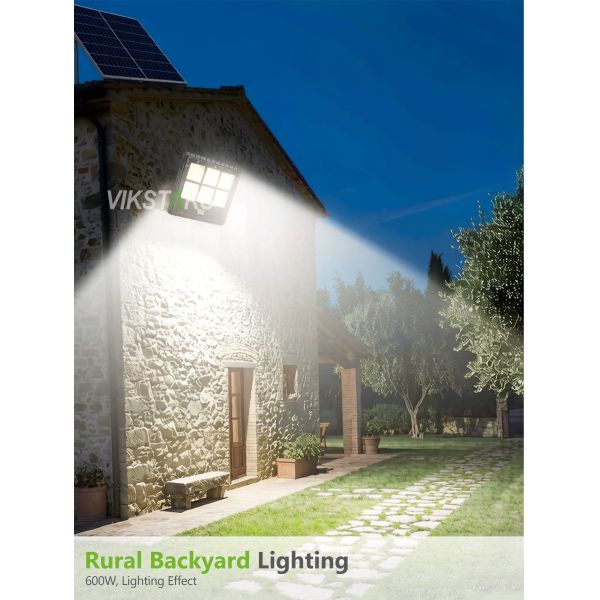 2026 New High Power Solar Flood Light 100W 200W 300W 400W 500W 600W Wholesale for Rural and Residential Outdoor Lighting