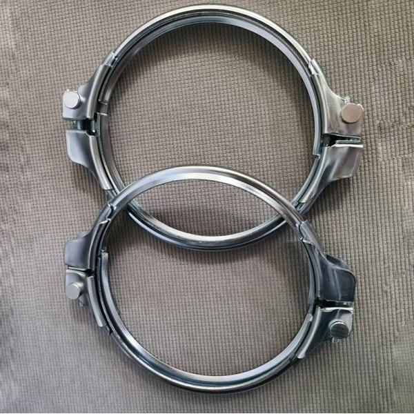 Heavy Duty 2.0mm Galvanized Pipe Clamps Ventilation Release Quick Ducting Metal Clamps