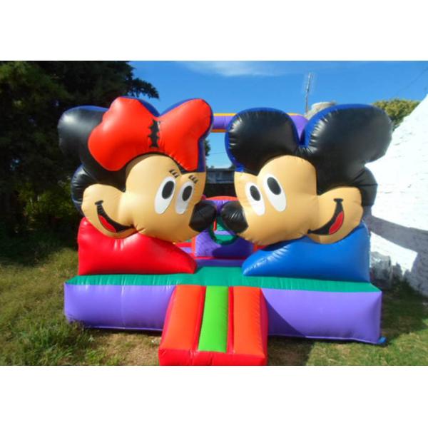Подгонянные хвастуны Moonwalk дома прыжока мыши Mickey раздувные с печатанием логоса