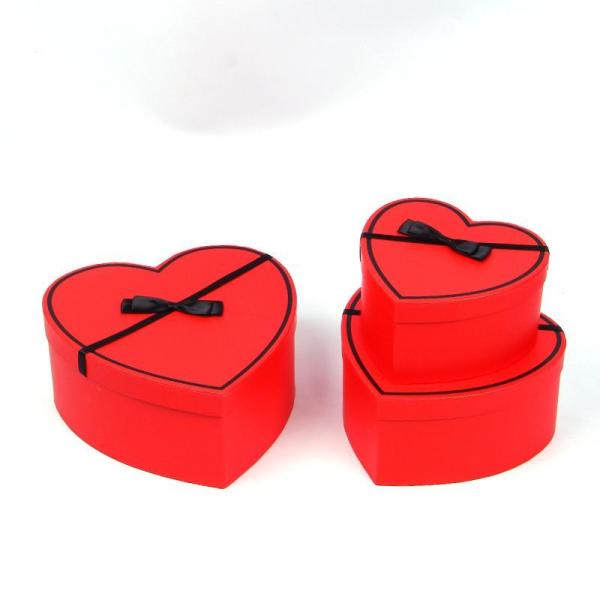 Wedding Cardboard Heart Shaped Gift Boxes With Lids For Chocolates Cookies Candies