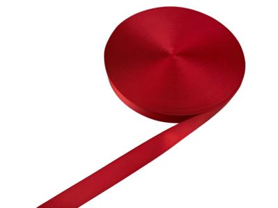 CCC Customized Patterns Polyester Webbing Red Color Webbing Poly Strip Webbing