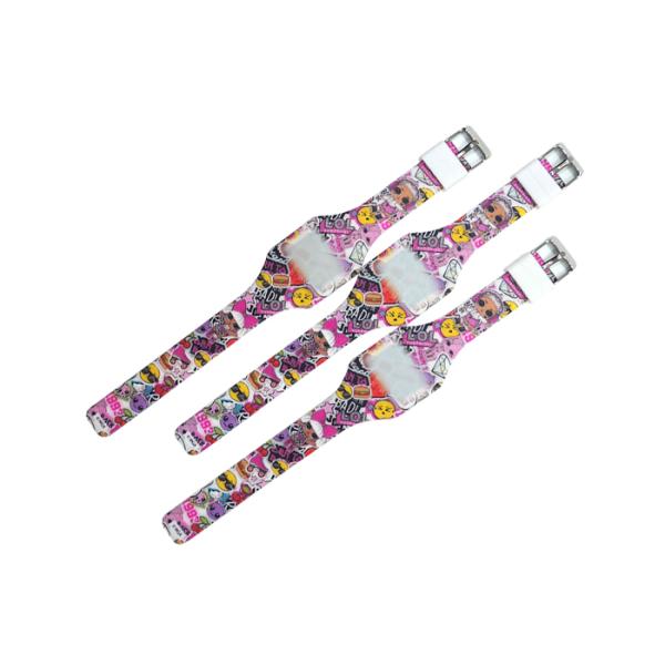 Children's Silicone Touch Watch gift bracelet fruit carton LOL Surprise Doll Manufacturer Logo Customized Variety