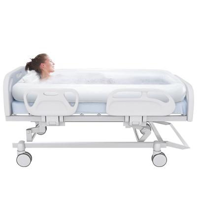 Bedside Shower Bath Kit And Medical Inflatable Adult Water Bag Bath Tub Set