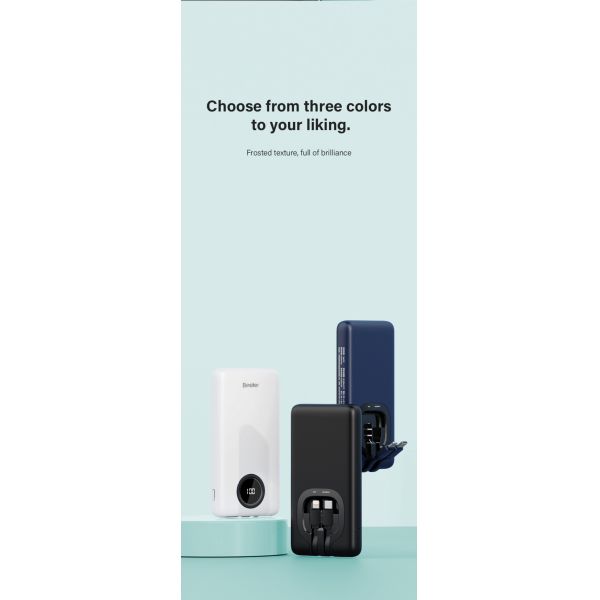 Portable Power Bank With High Capacity 18W Fast Charging and LED Display Multi-Device Compatible LI-Polymer