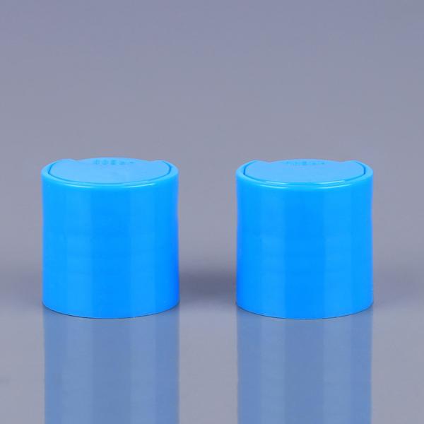 Blue 24mm Disc Top Cap Polypropylene Shampoo Bottle Cap