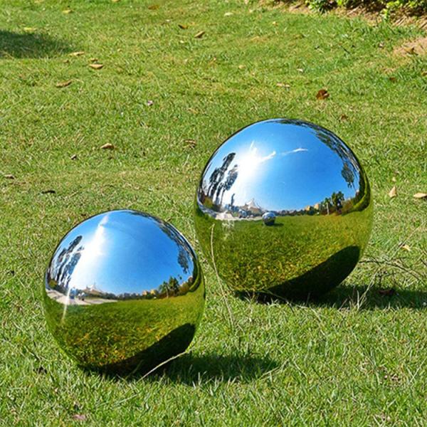 Outdoor Ball Shape Metal Ball Garden Sculpture OEM ODM Welcome