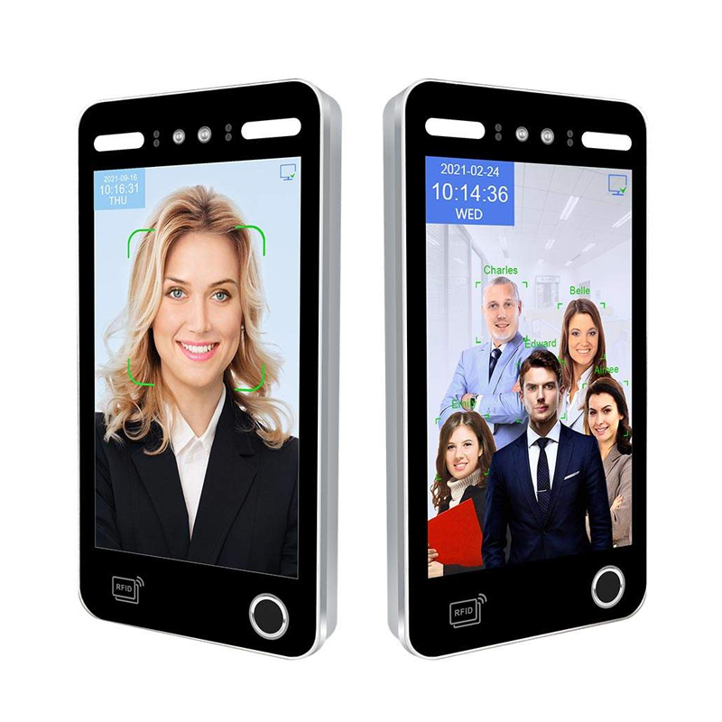 10.1 Inch IPS Screen Biometric Time Attendance Machine Face Recognition Camera IP65 Waterproof Door Lock Access Controlace