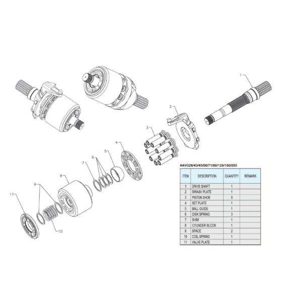 Плита клапана цилиндрового блока установила подшипник вала привода ботинка поршеня PV22