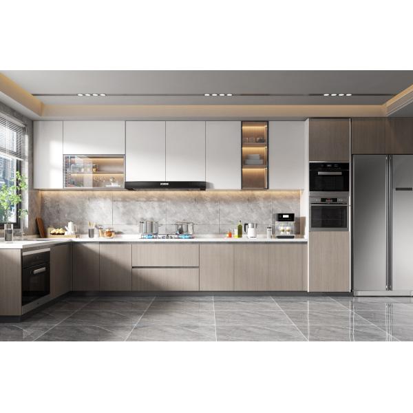 Armazém de cozinha de madeira maciça padrão à prova de umidade