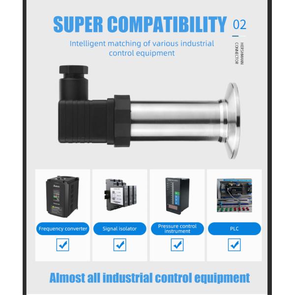 -0.1-10MPa Range Small Pressure Transmitter for Hydraulic Oil Pressure Measurement
