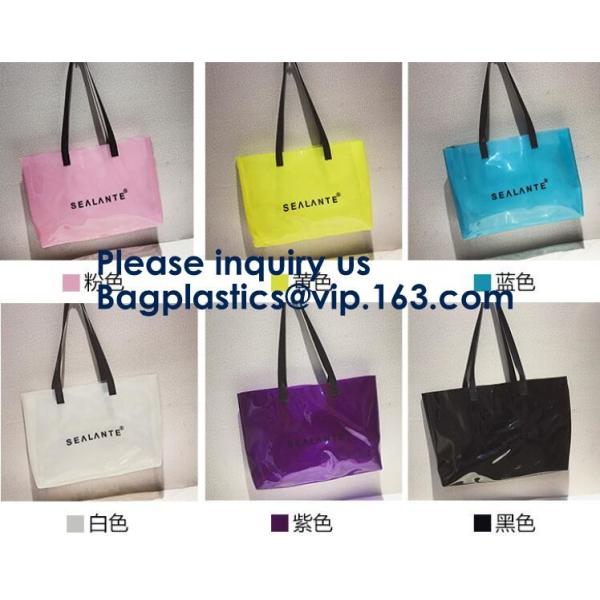 Amazon Hot Sells Transparent Hologram Laser Messenger Bag Women Pink Jelly Shoulder Bag Female Big Tote Girl Handbags