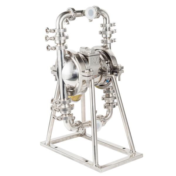 Stainless Steel AODD Pump with 120psi Max Pressure 150gpm Max Flow and 1 Year Warranty