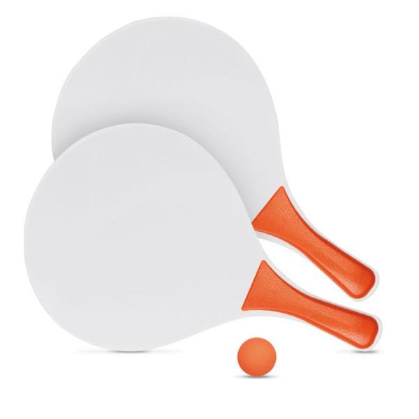 Customized Logo Colored Wooden Beach Paddle Ball Set for Training High Quality Beach Racket