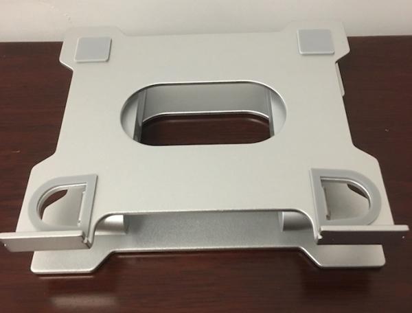 Anodizing 3.0mm Laptop Cooling Stand Silver Aluminum Foldable Tablet Holder