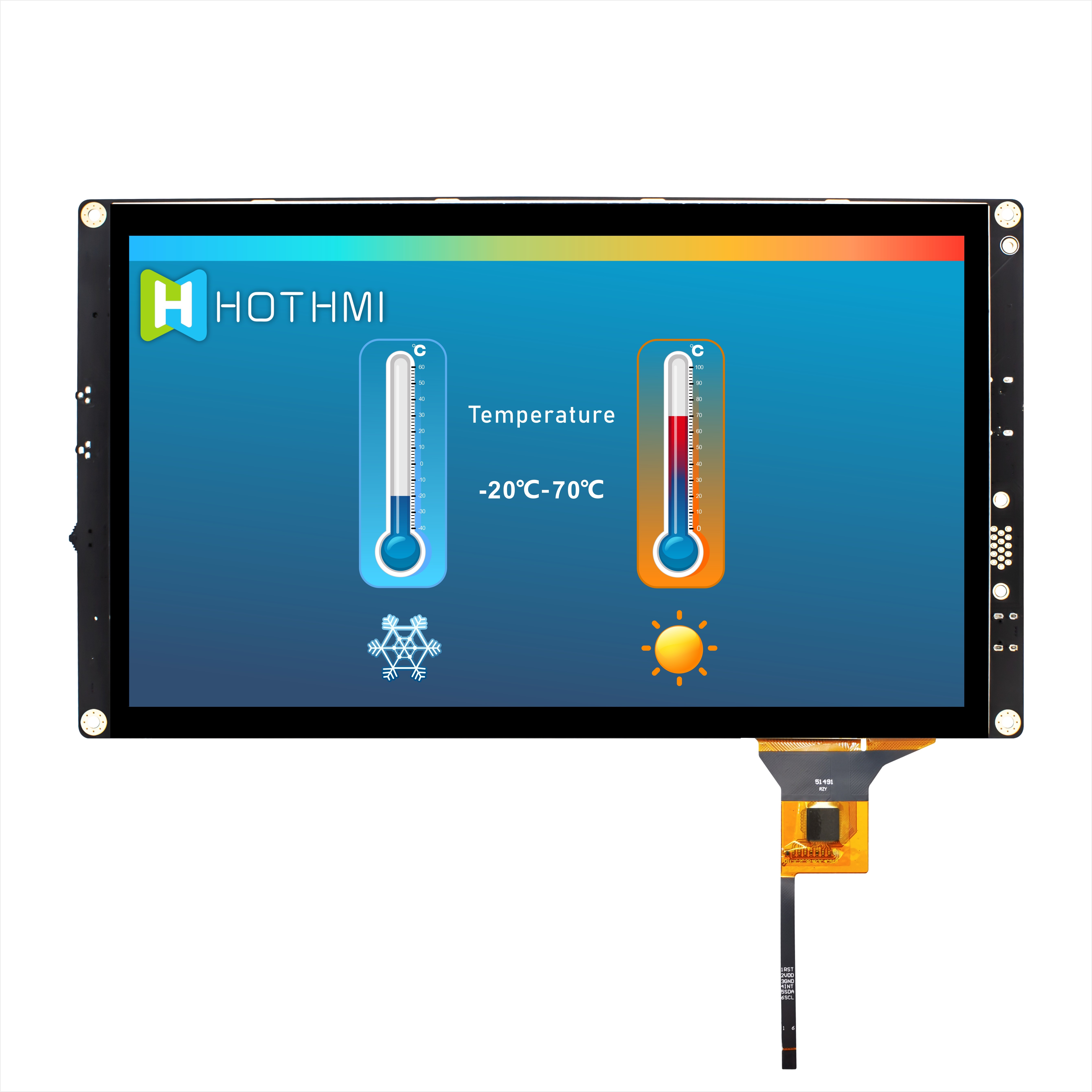 10.1 дюймовый HI IPS 1024x600 TFT LCD дисплей с емкостным сенсорным дисплеем с Raspberry Pi