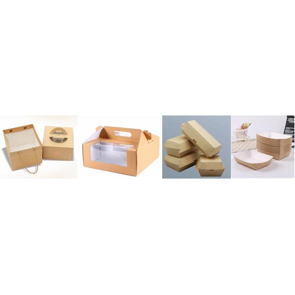 white clay coated kraft board Глина качества еды белая покрыла бумагу 200гсм подноса еды Крафт низкопробную