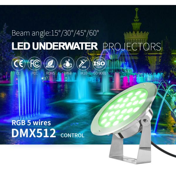 СИД управлением 1200LM DMX512 водоустойчивое делает центром внимания VDE подводный