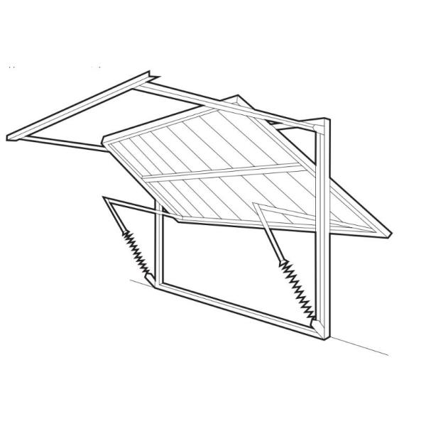 120 Watt Garage Roller Door Opener , 800N Residential Garage Door Opener 433.92Mhz