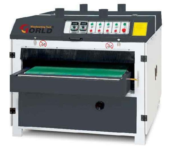 1220mm 4ft width grooved curved flat surface wooden panel finishing brush sanding polishing machinery YSG2B1300