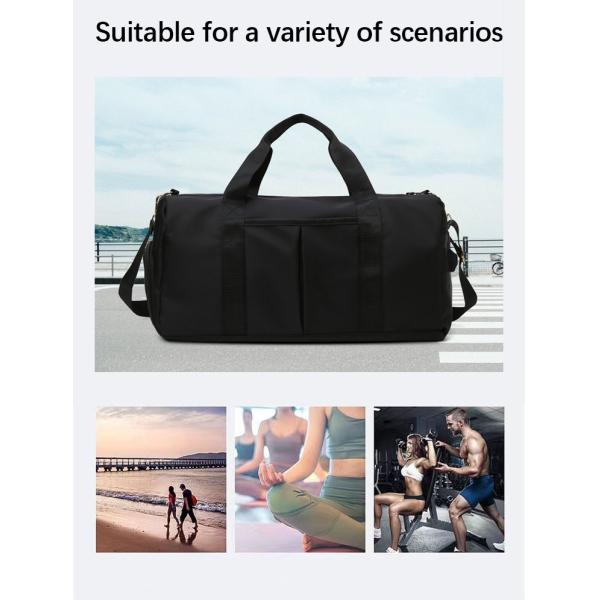 Custom Branded Nylon Gym Bags ,  Anti Theft Waterproof Fabric Sports Luggage Bag