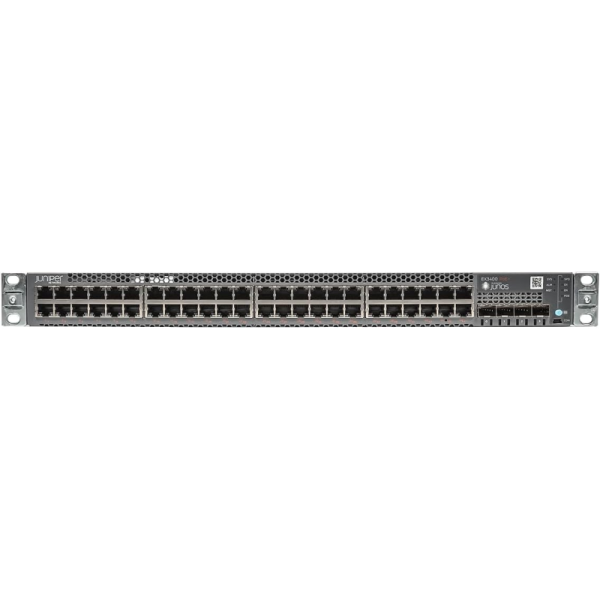 Juniper Networks EX3400-48P 48-Port PoE+ Ethernet Switch with 288 Gbps Capacity and Stackable Functionality