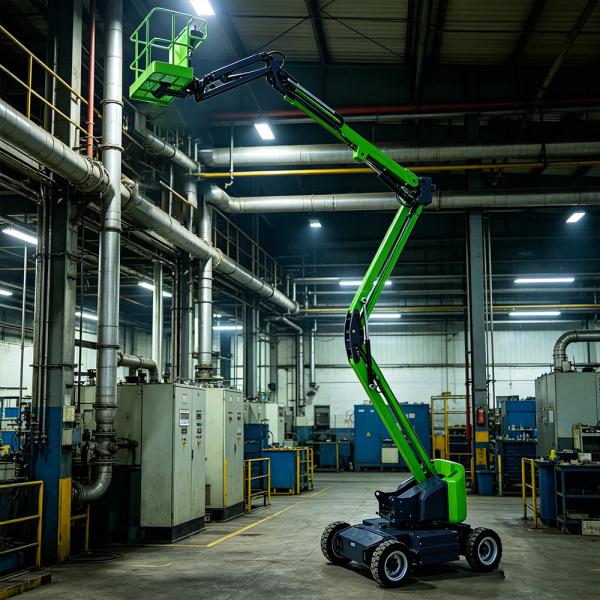 Self Propelled Indoor Electric Articulated Boom Lift Platform 60 Waterproof