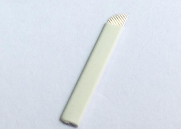 Professional Eyebrow Permanent Makeup Needles , Manual Tattoo Needles 11Pins